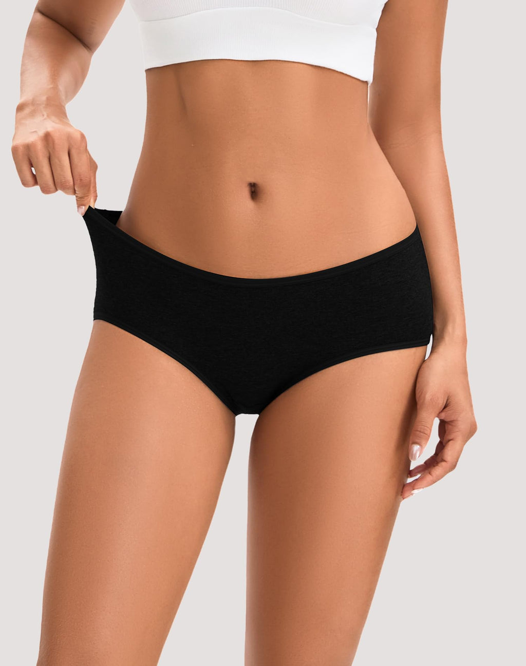 INNERSY Womens Underwear Cotton Hipster Panties Regular & Plus Size 6-Pack(Large,Dark Vintage)