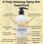 Adamia Therapeutic Repair Lotion with Macadamia Nut Oil and Promega-7, Fragrance Free, Paraben Free, Non GMO, 16 Fl Oz (355337-BC00395319)