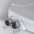 Brondell Swash Bidet Toilet Seat, Non-Electric, Dual Temperature, Fits Round Toilets, White – Dual Nozzle System – with Easy Installation