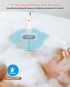 KokoSelene Bath Jets for Tub, Portable Bath Spa for Bathtub with Dual Hydro Jets, Bathtub Spa Machine Creates Soothing Bubbles for Daily Relax at Home Use (Brown)