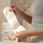 Attn: Grace Heavy Incontinence Pads for WomenWomen 2-Pack (56 Pads Total / 28 per Pack) - High Absorbency for Sensitive Skin - Protection for Heavy Bladder Leakage/Discreet, Breathable, & Plant-Based