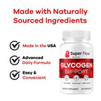 Super Flow Glycogen Capsules - Official SuperFlow Advanced Glycogen Support Pills - Maximum Strength, Natural Formula Vitamins for Overall Health & Wellness Reviews, 60 Capsules for 1 Month