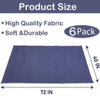 6 Pack 40x72 In Moving Blankets Heavy Duty Thick Furniture Shipping Blankets for Protecting Professional Quilted Shipping Furniture Pads