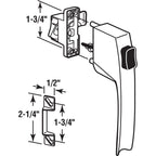 Prime-Line K 5145 Screen and Storm Door Push Button Latch Set With Night Lock – Replace Old or Damaged Screen/Storm Door Handles – White Finish, Fits Doors 5/8 – 1-1/4 in. Thick (Single Pack)