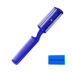 Universal Unisex Razor Comb Home Hair Cut Scissor (w/ 6 Bonus Replacement Razors)