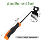 SIXCAR Weed Remover Tool,Portable Garden Weeder Tool,New Manganese Steel Weeding Tools,for Hand Weeder for Vegetable Gardening Backyard Farm Planting & Uprooting Weeding Tool (Rubber 6-Tooth)