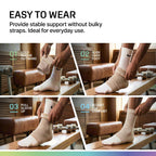 Modvel Foot & Ankle Brace Socks for Sprained Ankle Compression Sleeve - Foot Support for Women & Men - Tendonitis & Arthritis Ankle Brace Sports Running, Torn Ligaments & Women Stabilizing Ankle Wrap