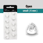 (Open Vent 6mm) Hearing Aid Domes for Oticon Minifit, Oticon Ear Caps Replacements Parts Accessories Domes for Oticon Hearing Aid Supplies Cleaning Kits(30 Pcs)