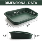 2-Pack Plant Potting Tray– MultiFunctional Large Heavy-Duty GardenTidy Tray