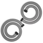 1.5" x 59" Pool Hose Replacement, Pack of 2 - Compatible with Above Ground Pools Filter Pump Hoses, Sand Filters, Saltwater Systems (1,500-2,500 GPH), Grey