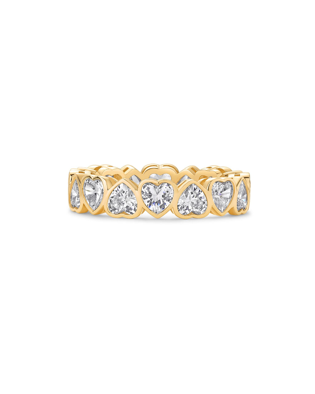 PAVOI 14K Yellow Gold Plated Heart Ring for Women, Yellow Gold