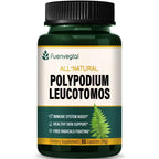 Fuenvegtal Polypodium Leucotomos Extract Capsules, Herbal Supplements Support Immune System, Skin Health, and Free Radicals Defense, Lasts 3 Months. 90 Count