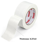 JIALAI HOME Duct Tape Heavy Duty - White Tape Duct 2 Inches x 30 Yards 3 Pack, 8.27 mil, Strong, Flexible, No Residue, All-Weather and Tear by Hand - for Repairs, Industrial, Professional Use