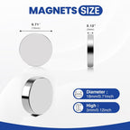 60 Pcs Rare Earth Magnets, 18x3mm Disc Magnet Neodymium Magnets Small Magnets for Crafts, DIY, Office, Dry Erase Board, STEM Measurement Kit