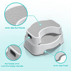 Squatting Potty for Adults, 16.7" Toilet Stool Squat Adult, Bathroom Stool Heavy Duty, Anti Slip Toilet Step for Bathroom