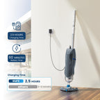 Cordless Pool Vacuum for Above Ground Pool with Telescopic Pole, 18.5 GPM Powerful Suction, Upgraded 60 Mins Runtime, Rechargeable Handheld Pool Cleaner with 2 Brush Heads for Inground Pools