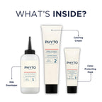 PHYTO Phytocolor Permanent Hair Color, 3 Dark Brown, with Botanical Pigments, 100% Grey Hair Coverage, Ammonia-free, PPD-free, Resorcin-free, 0.42 oz.