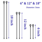Silicone Cable Ties with Holes, 24PK Reusable Twist Ties for Bundling