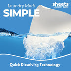 Sheets Laundry Club Detergent Sheets, Fresh Linen, up to 100 Loads