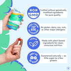 First Day Kids Multivitamin Gummies Age 4+, Strawberry & Orange - Kids Vitamins Multivitamin Gummy A C D3 K2 B1 B2 B6 B12 Folate, Immunity & Brain Function, Vegan - 30 Day Supply, Packaging May Vary