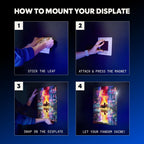 Displate Magnetic Wall Mount Kit for Hanging Pictures, 3-Pack Peel & Stick Wall Magnets with Safe Removable Adhesive Leaf - No Drill, Damage-Free Magnets for Wall Art, Metal Posters & Prints