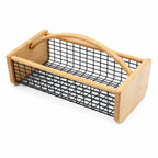 Garden Hod Harvest Basket with Wooden Handle, Portable Vegetable Fruit Picking Basket for Garden, Patio, Farm