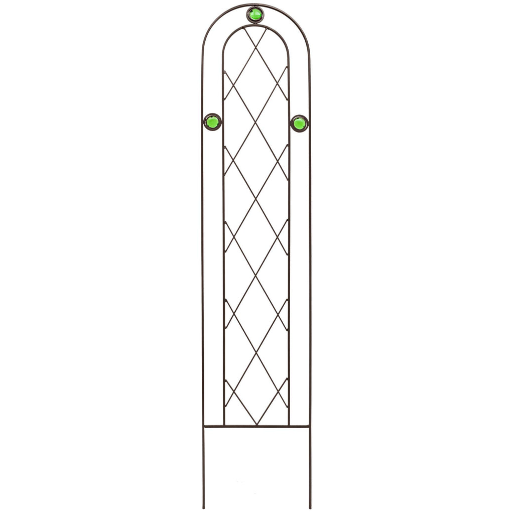 Arcadia Garden Products TR01 4' x 10" Arched Garden Trellis, Black