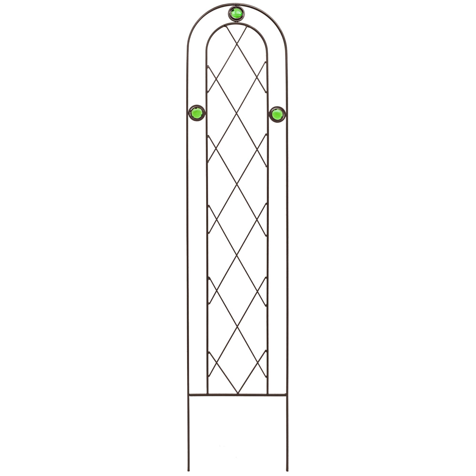 Arcadia Garden Products TR01 4' x 10" Arched Garden Trellis, Black