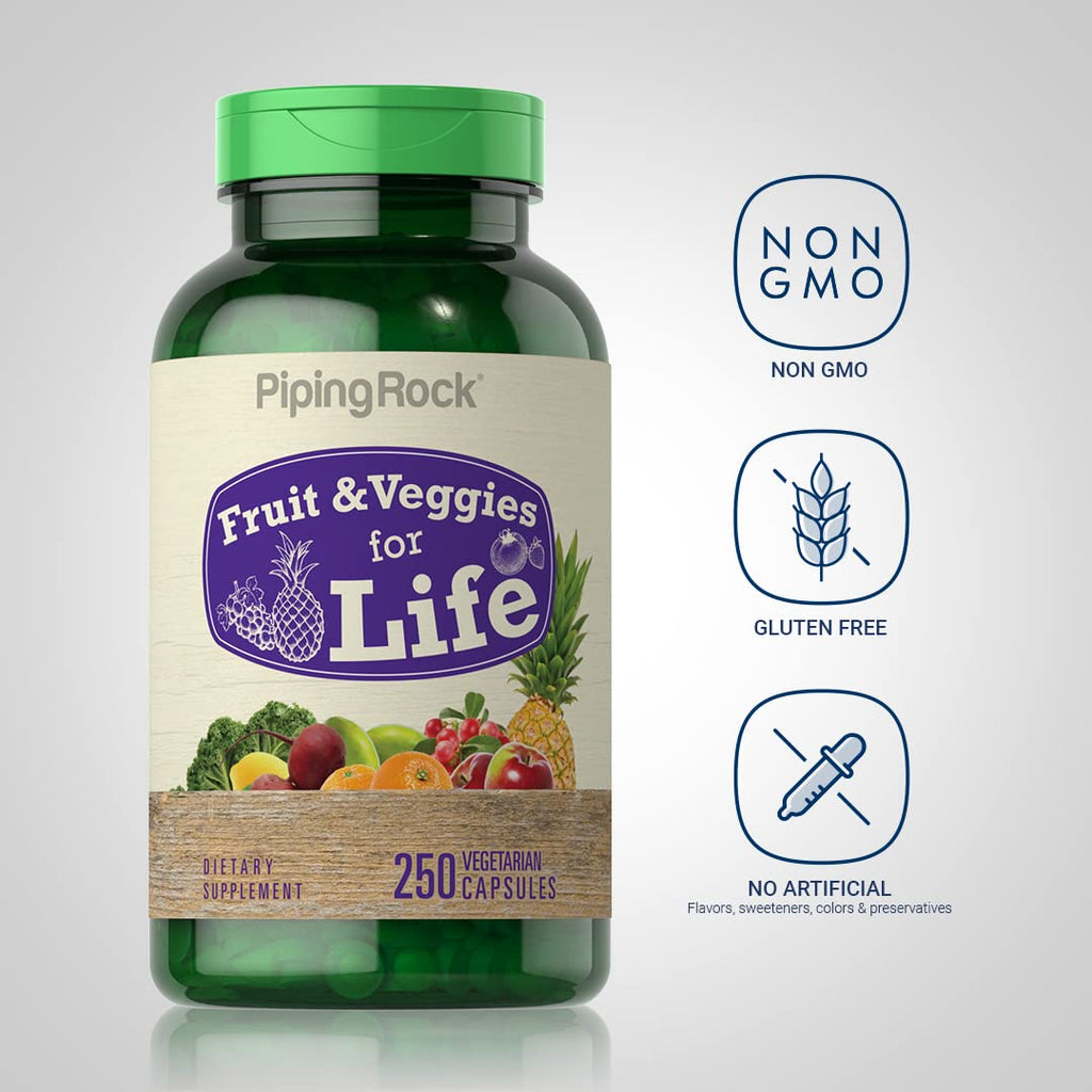 Piping Rock Fruits and Veggies Supplement | 250 Capsules