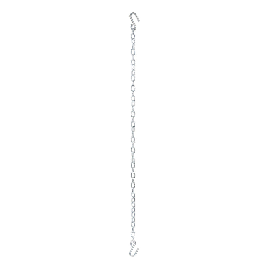 CURT 80010 48-Inch Trailer Safety Chain with 3/8-In S-Hooks, 2,000 lbs Break Strength
