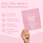 Pretty Thing Colostrum Bites for Women – 1g Bovine Colostrum Bites with Biotin, Folate, Zinc, Vitamins A C E – Beauty and Wellness Supplement for Hair, Skin, Gut, and Immune Health - 30 Pack