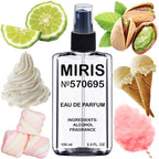 MIRIS No. 570695, Inspired by Pistachio Gelato 33, Long-Lasting Unisex Eau de Parfum for Women & Men, Spray 3.4 Fl Oz / 100 ml
