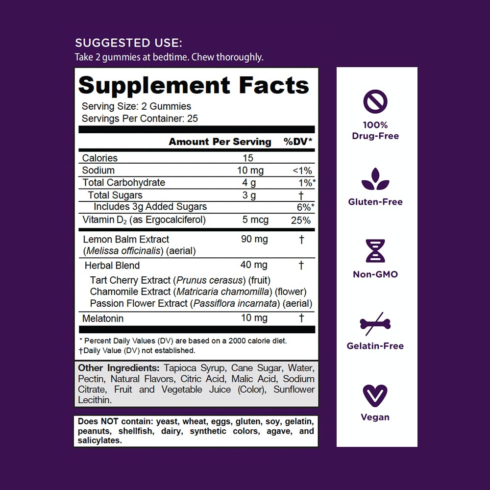 Goli Nutritional Supplement, Extra Strength Sleep Gummy 10mg Melatonin - 150 Count - Gluten-Free, Vegan, Non-GMO, and Gelatin-Free