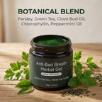 Anti-Bad Breath Herbal Gel Supplement, Internal Freshening Formula with Parsley, Green Tea, Lemon Balm, Clove Bud Oil, Peppermint Oil & Chlorophyllin, Natural Mint Flavor (1PCS)