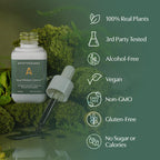 Apothékary Your Wildest Greens Herbal Liquid Drops, All-in-One Daily Superfood Supplement, Vitamin & Mineral Support, 5X Potency of Greens Powders, Sugar Free, Made in the USA, 1 Fl oz, 15 Servings