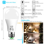 UCB 5W LED Color Changing Light Bulb with IR Remote, RGB and Warm White, 3-Way and Memory Function, 40W Equivalent, fit for Daily Illumination and Mood ambiance