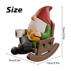 Faumsut Drinking Coffee Garden Gnomes Statue Decoration