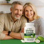 Biolore Pure Soursop Graviola Capsules - 120 Count Vegan Soursop Capsules - Gluten Free Leaf Extract for Overall Wellness and Body Support with Antioxidants