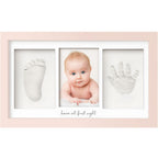 KeaBabies Baby Hand and Footprint Kit, Clay Keepsake Frame (Petal Pink)