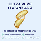 De3 Dry Eye Ultra Pure rTG Omega 3 – Support for Dry Eyes - 2400 mg EPA & DHA – New & Improved-Burpless-3 per day serving, 1-month supply