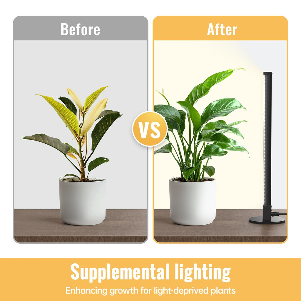 Speeplant Vertical Grow Light, 72 LEDs Full Spectrum Bar, 5000K, T5, 11W