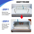 Zelen Blanket Lifter for Feet Lift Bar Sheet Riser Foot Tent Blanket Support Holder 26-34'' Adjustable Bed Cradle Assistance Device Hospital Bed Rail Accessories Leg Knee Ankle Post Surgery Recovery