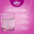 Seltz Mood Support Drink Tablets, Effervescent L-Tryptophan with B Vitamins