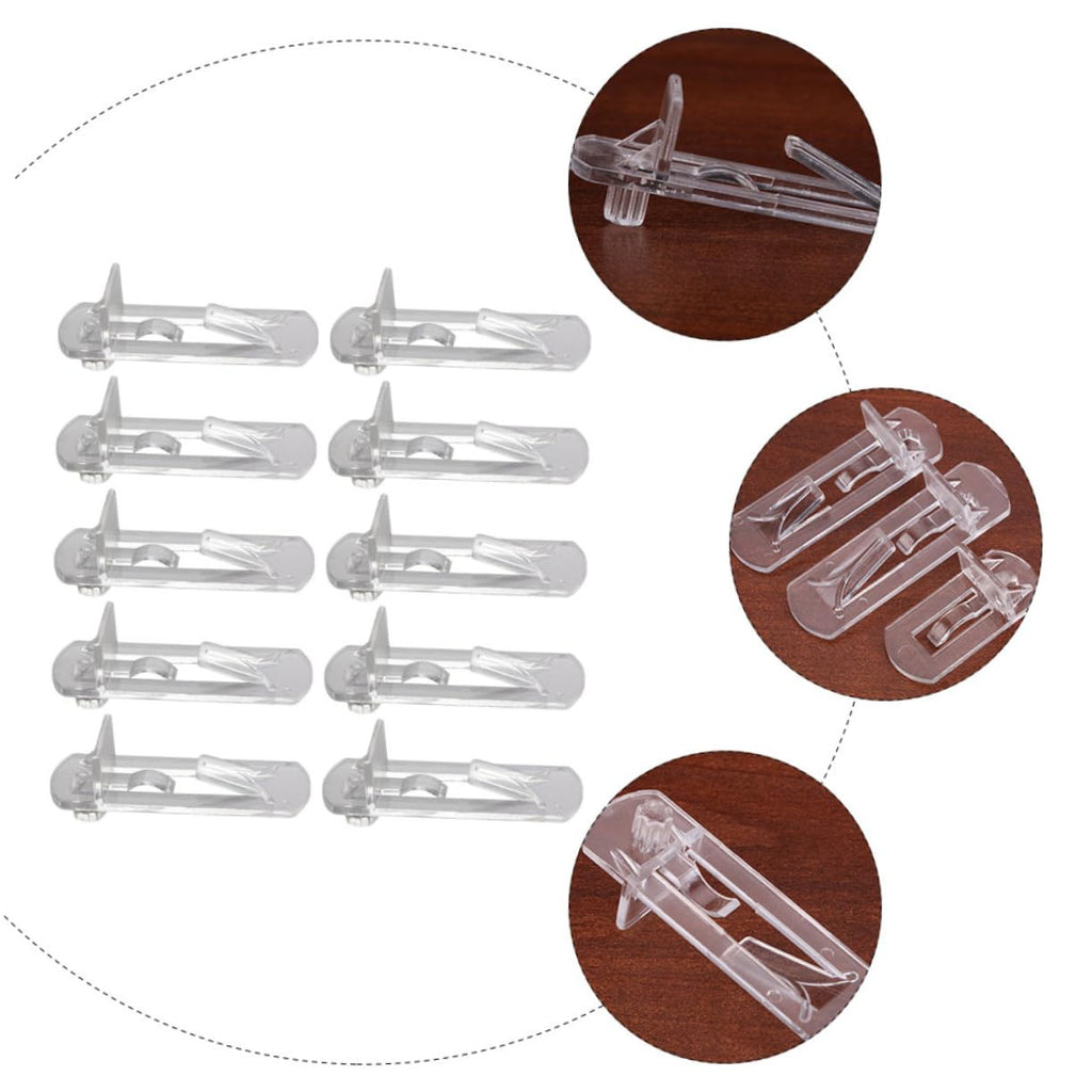 NULYLU 30pcs Plastic Shelf Support Pegs for Furniture Easy to Install Locking Shelf Pins for Cabinets Bookcases and Closets Sturdy and Clips