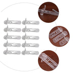NULYLU 30pcs Plastic Shelf Support Pegs for Furniture Easy to Install Locking Shelf Pins for Cabinets Bookcases and Closets Sturdy and Clips