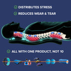 Doctor-Developed, Original Trigger Point Device for Full Back, Neck, Shoulder Pain Relief | Tension Headaches + Migraines | Zero-Stress Neutral Spine | Sitting or Laying | Expect DEEP Pressure