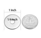 1/4" x 1" Stainless Fender Washer,18-8 (304) Stainless Steel Flat Washer,1/4" ID x 1" OD x 0.078" Thick(40Pcs)