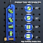 WORKPRO 6.3 Inch Magnetic Torpedo Level, Bubble Level Tool, Aluminium Alloy
