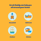 Scrub Daddy Disney Stitch Dish Sponge Twin Pack, Smiley Face Sponges for Cleaning & Washing Up - Kitchen Non Scratch Scourers with FlexTexture Firm & Soft Scrubbing, Dishwashing Scrubber