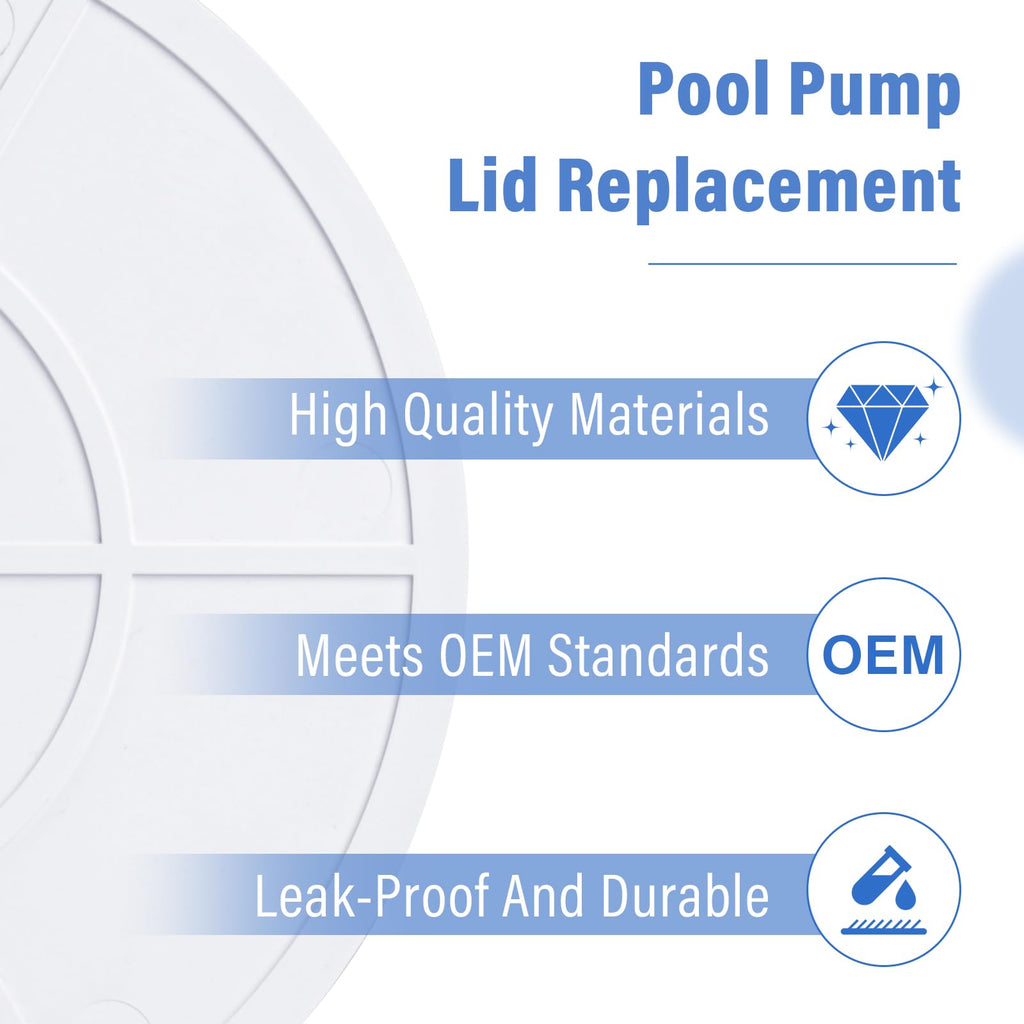 ArrogantF Pool Skimmer Cover Replacement for Hayward SPX1091B Skimmer Cover Pool Replacement Parts for Hayward Automatic Dyna-Skim Above Ground Pool Skimmer Models SP1091LX SP1091WM